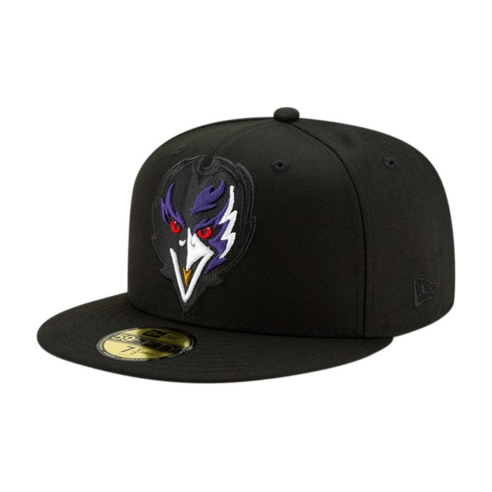 Baltimore Ravens Elements 2.0 59FIFTY Lippis Mustat - New Era Lippikset Halpa hinta FI-075148